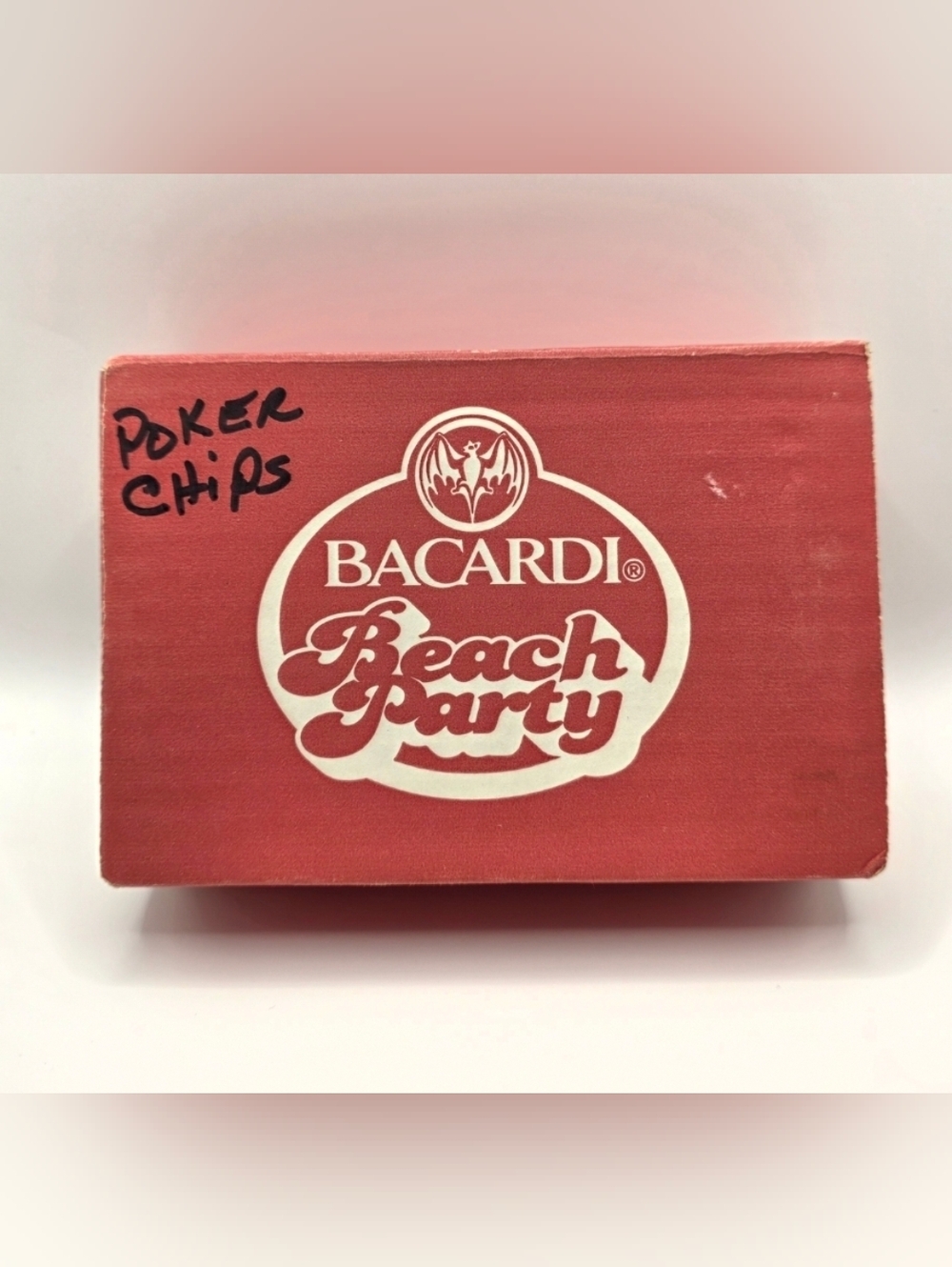 Vintage 2006 Bacardi Rum Beach Party Real Poker Chips Set. New In Box
